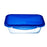 Hermetic Lunch Box Pyrex Cook&go 30 x 23 cm 3,3 L Rectangular Blue Glass (4 Units)