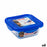 Hermetic Lunch Box Pyrex Cook & Go 16,7 x 16,7 x 7 cm Blue 850 ml Glass (6 Units)