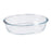 Serving Platter Pyrex Classic Oval Transparent Glass 25 x 20 x 6 cm (6 Units)