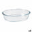 Serving Platter Pyrex Classic Oval Transparent Glass 25 x 20 x 6 cm (6 Units)