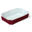 Serving Platter Pyrex Color's Rectangular Red Glass 33 x 22 cm (5 Units)