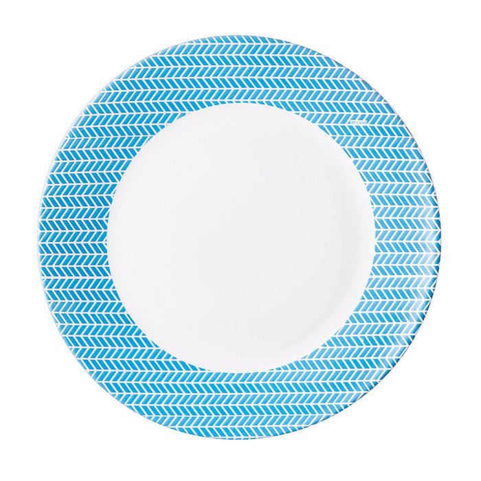 Flat Plate Arcopal Diana Multicolour Glass 25 cm (12 Units)