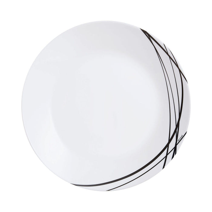 Flat Plate Arcopal Domitille Negro Bicoloured Glass 25 cm (12 Units)