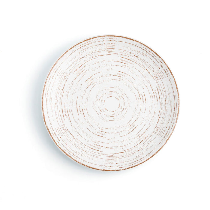 Flat plate Ariane Tornado Ceramic Bicoloured (Ø 18 cm) (12 Units)