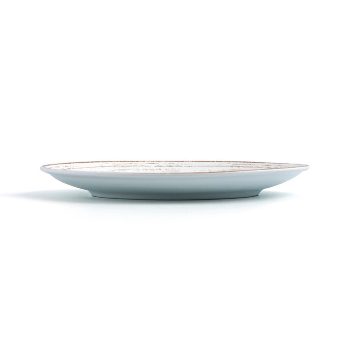 Flat plate Ariane Tornado Ceramic Bicoloured (Ø 18 cm) (12 Units)