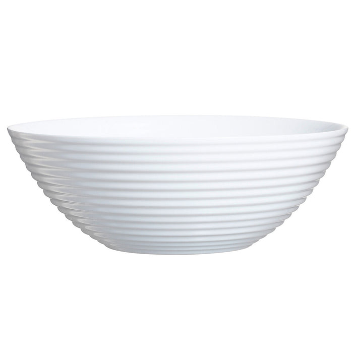 Salad Bowl Luminarc Harena White Glass (Ø 27,3 cm) (6 Units)