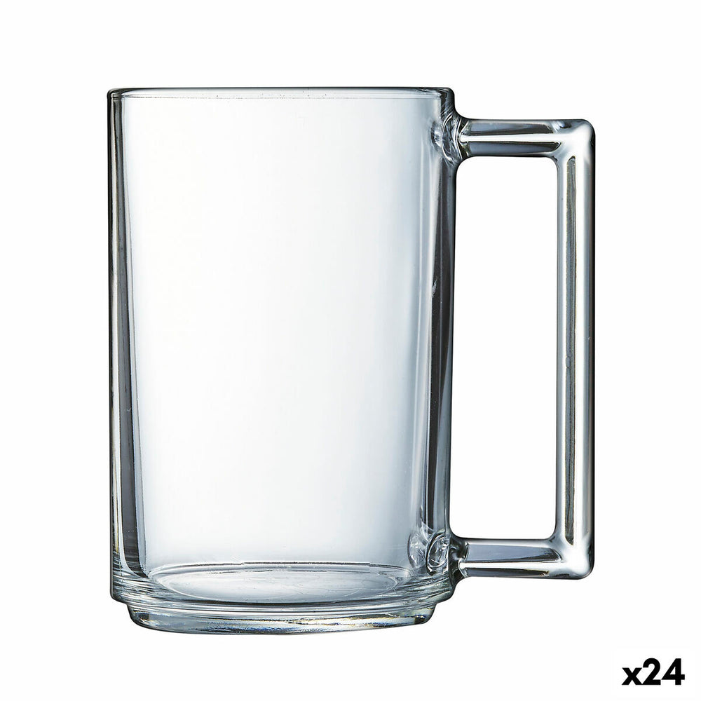 Cup Luminarc À La Bonne Heure Transparent Breakfast Glass (250 ml) (24 Units)