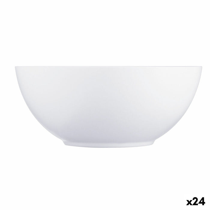 Bowl Luminarc Diwali White Glass (Ø 18 cm) (24 Units)