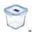 Hermetic Lunch Box Luminarc Pure Box Active 11,4 x 11,4 x 11 cm 750 ml Bicoloured Glass (6 Units)