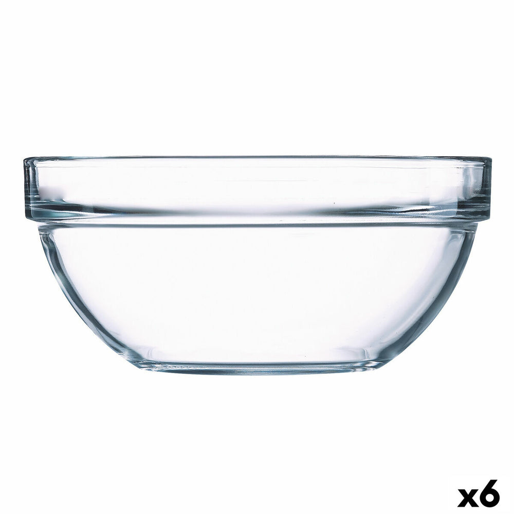 Bowl Luminarc Transparent Glass Ø 17 cm (6 Units)