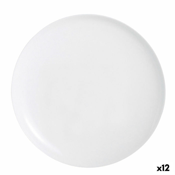 Pizza Plate Luminarc Friends Time White Glass Ø 32 cm (12 Units)