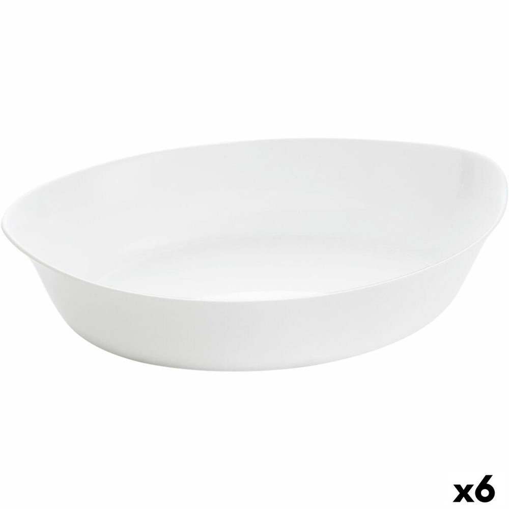 Serving Platter Luminarc Smart Cuisine Oval 32 x 20 cm White Glass (6 Units)