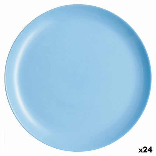 Flat plate Luminarc Diwali Blue Glass (Ø 27 cm) (24 Units)