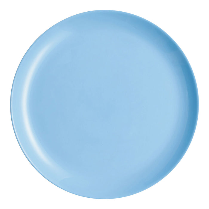 Flat plate Luminarc Diwali Blue Glass (25 cm) (24 Units)