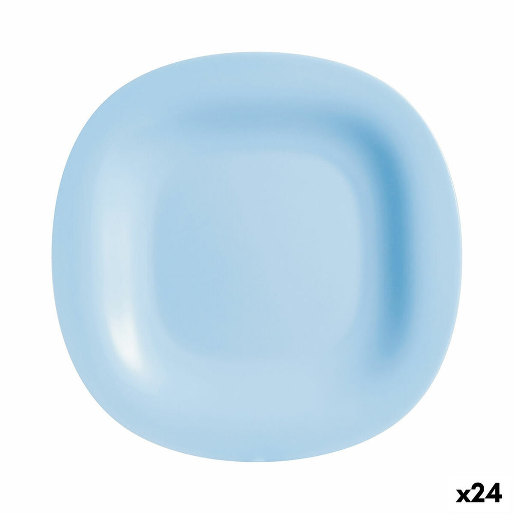 Flat plate Luminarc Carine Blue Glass (Ø 27 cm) (24 Units)