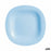 Flat plate Luminarc Carine Blue Glass (Ø 27 cm) (24 Units)