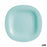 Flat plate Luminarc Carine Turquoise Glass (Ø 27 cm) (24 Units)