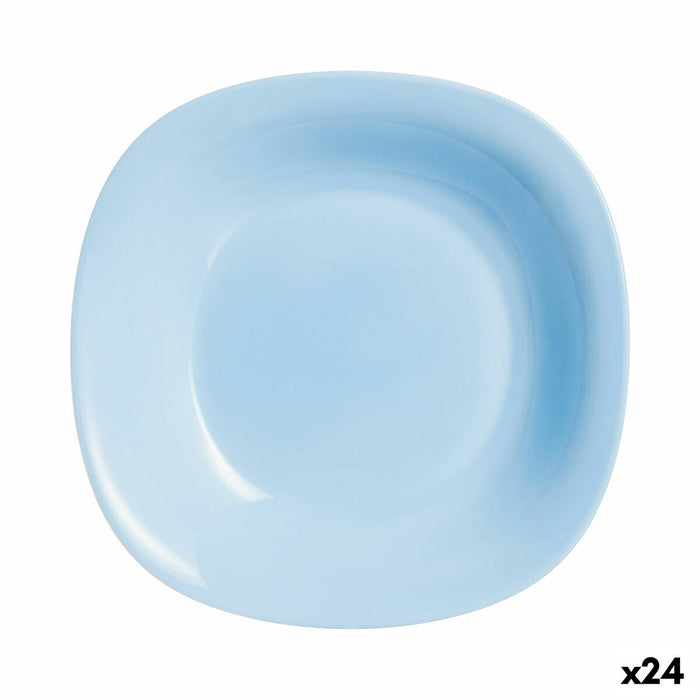 Deep Plate Luminarc Carine Blue Glass (Ø 21 cm) (24 Units)