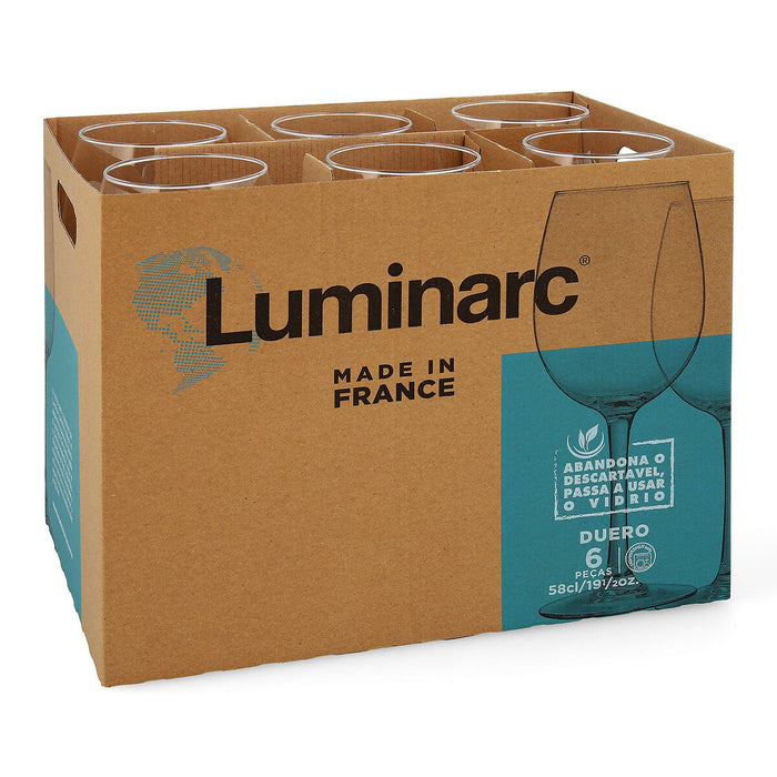 Wine glass Luminarc Duero Transparent Glass (580 ml) (6 Units)