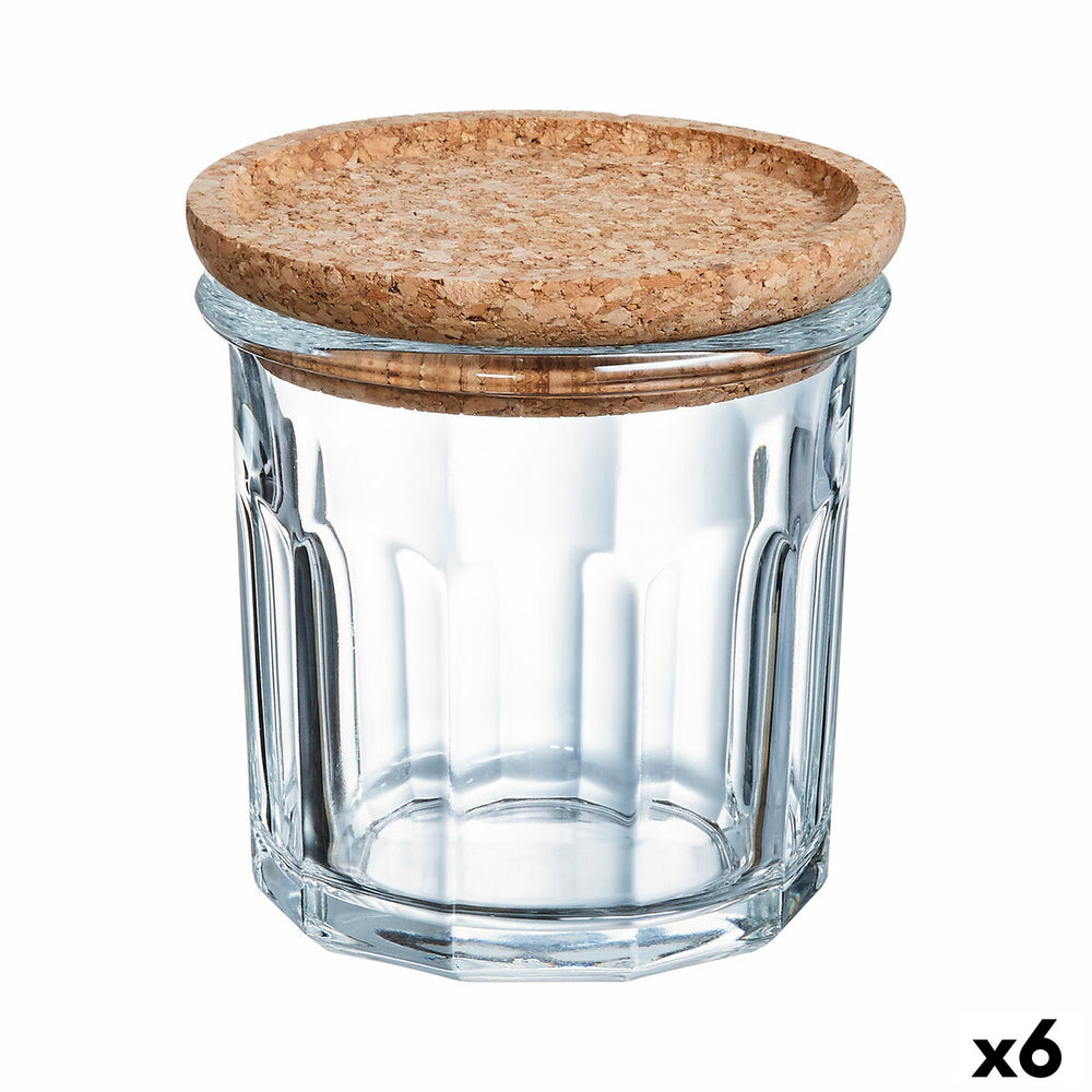 Jar Luminarc Pav Transparent Cork Glass (310 ml) (6 Units)