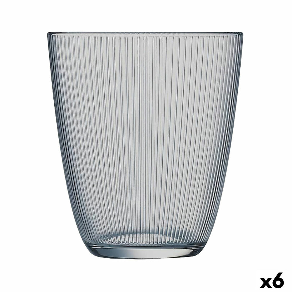 Glass Luminarc Concepto Stripy Grey Glass 310 ml (6 Units)