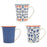 Cup Bidasoa Blue Moon Ceramic Multicolour 330 ml (12 Units)