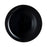 Flat plate Luminarc Pampille Black Glass (25 cm) (24 Units)