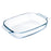 Serving Platter Pyrex Classic Rectangular Transparent Glass 35 x 23 cm (6 Units)