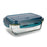 Lunchbox with Cutlery Comparment Quid Astral Blue Glass (6 Units) (1,04 L)