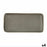 Snack tray Bidasoa Gio Rectangular Grey 28 x 14 cm Ceramic (4 Units)