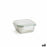 Hermetic Lunch Box Bidasoa Theo 12,5 x 12,5 x 6 cm Silver 400 ml Metal (6 Units)