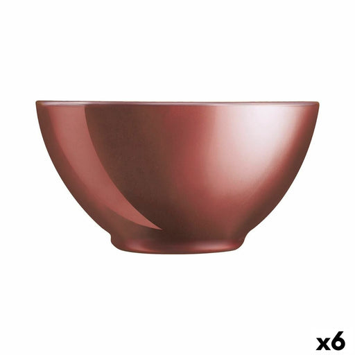 Bowl Luminarc Flashy Red Glass 500 ml (6 Units)