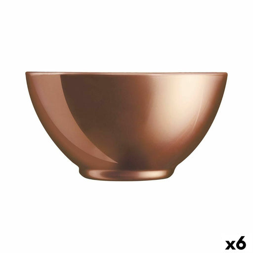 Bowl Luminarc Flashy Light brown Glass 500 ml (6 Units)