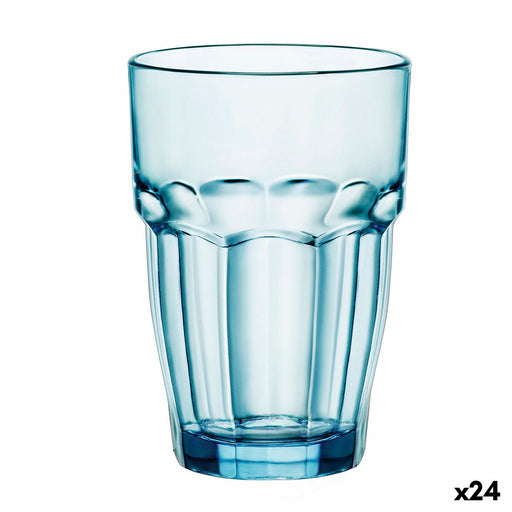 Glass Bormioli Rocco Rock Bar Blue Glass 370 ml (24 Units)