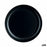 Flat Plate Luminarc Cottage Black Glass 25 cm (24 Units)