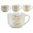 Cup Dream Porcelain Golden White 500 ml 24 Units