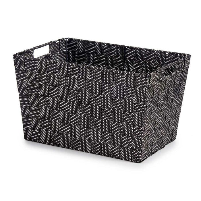 Basket Black Cloth 10 L (25 x 20 x 35 cm) (12 Units)