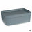 Storage Box with Lid Grey Plastic 6 L (21,5 x 11 x 32 cm) (12 Units)