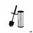 Toilet Brush Black Silver Plastic (9 x 37 x 9 cm) (12 Units)