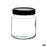 Tin Black Transparent Glass (1 L) (12 Units)