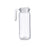 Jar with Lid and Dosage Dispenser White Transparent Plastic 1 L (12 Units)