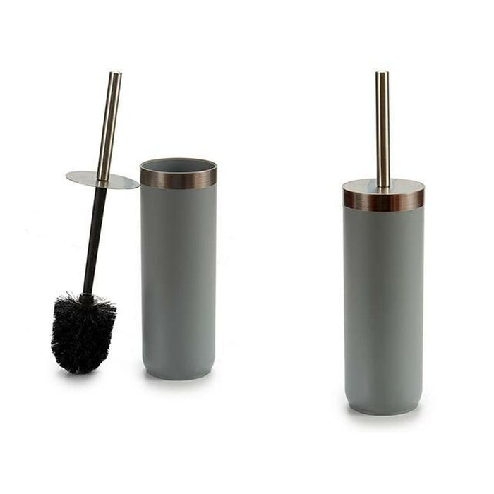 Toilet Brush Black Grey Plastic 9,5 x 38,5 x 9,5 cm (6 Units)