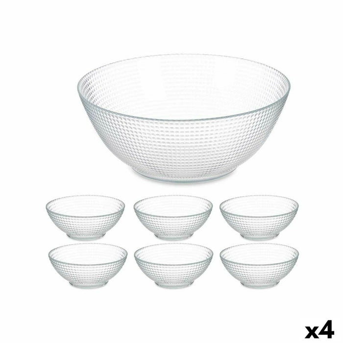 Set of bowls Generation Transparent Glass (4 Units)