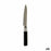 Kitchen Knife 2,7 x 24,3 x 1,8 cm Silver Black Stainless steel Plastic (12 Units)