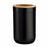 Toothbrush Holder Brown Black Bamboo polypropylene 7,7 x 11,5 x 7,7 cm (6 Units)