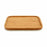 Snack tray Squared Brown Bamboo 25 x 1,5 x 25 cm (12 Units)