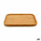 Snack tray Squared Brown Bamboo 25 x 1,5 x 25 cm (12 Units)