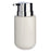 Soap Dispenser White Silver Metal Ceramic 300 ml (6 Units)