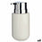 Soap Dispenser White Silver Metal Ceramic 300 ml (6 Units)