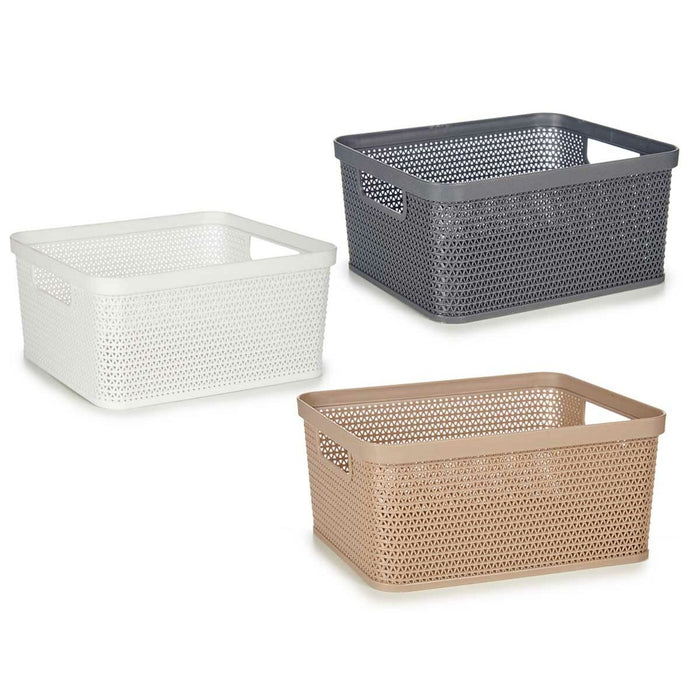 Multi-purpose basket Plastic 2,5 L 24,5 x 10,4 x 18,5 cm (18 Units)